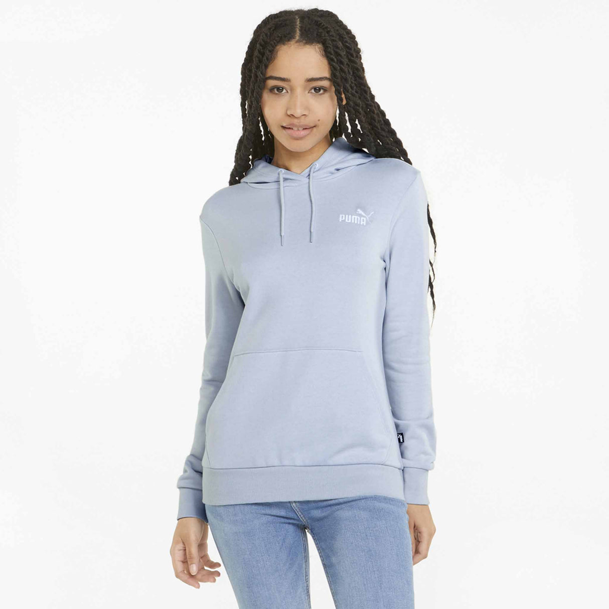 Puma Essential+ Embroidery Hoodie TR sweat à capuche femme - Arctic Ice