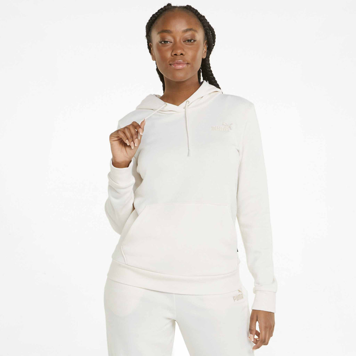 Puma Essential+ Embroidery Hoodie TR sweat à capuche femme - No Color