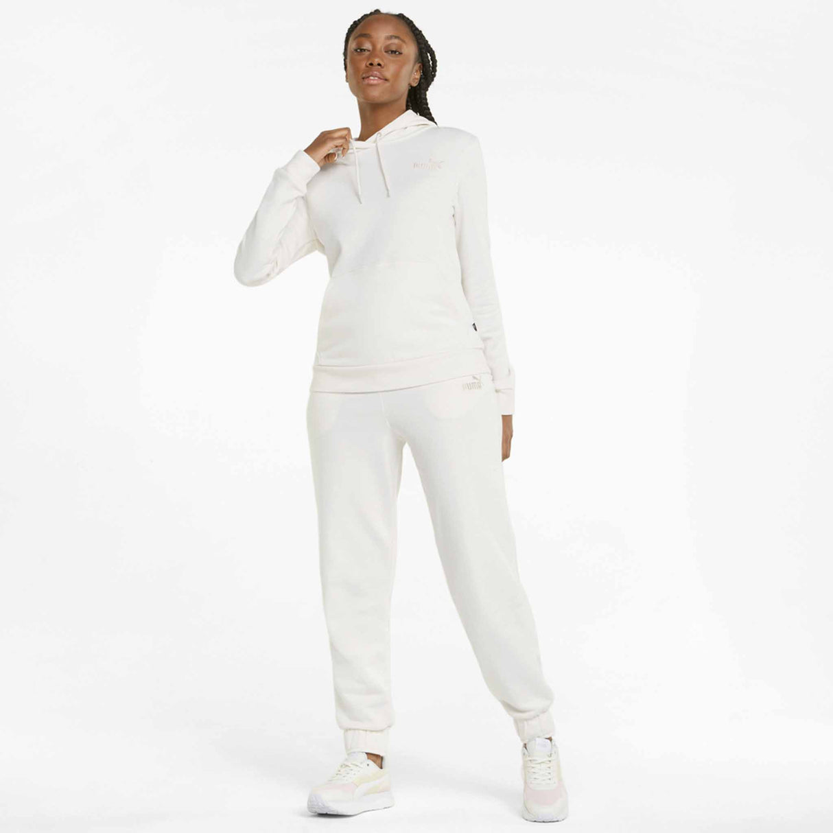 Puma Essential+ Embroidery Hoodie TR sweat à capuche femme - No Color