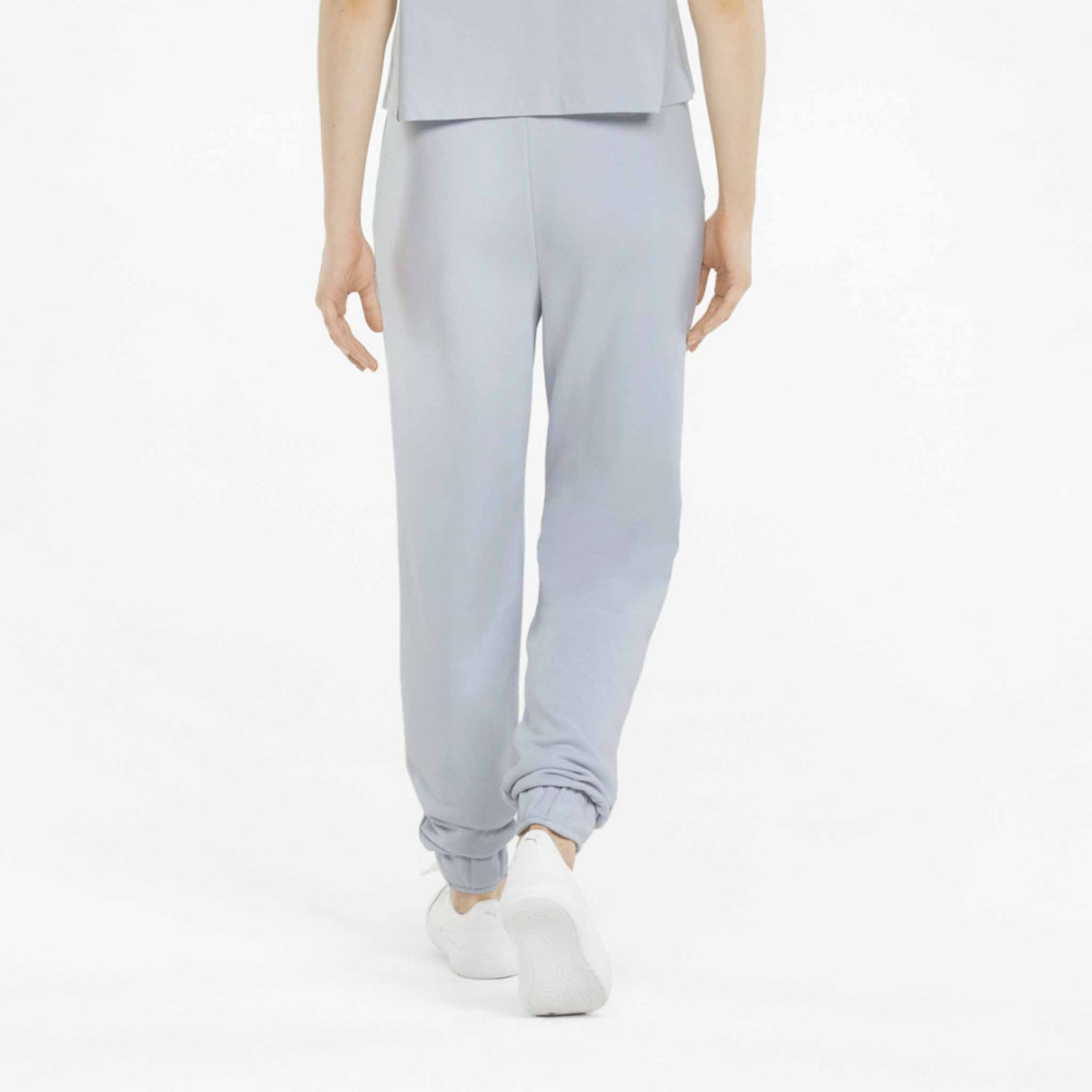 Puma Essential+ Embroidery High-Waist pantalon taille haute femme - Arctic Ice