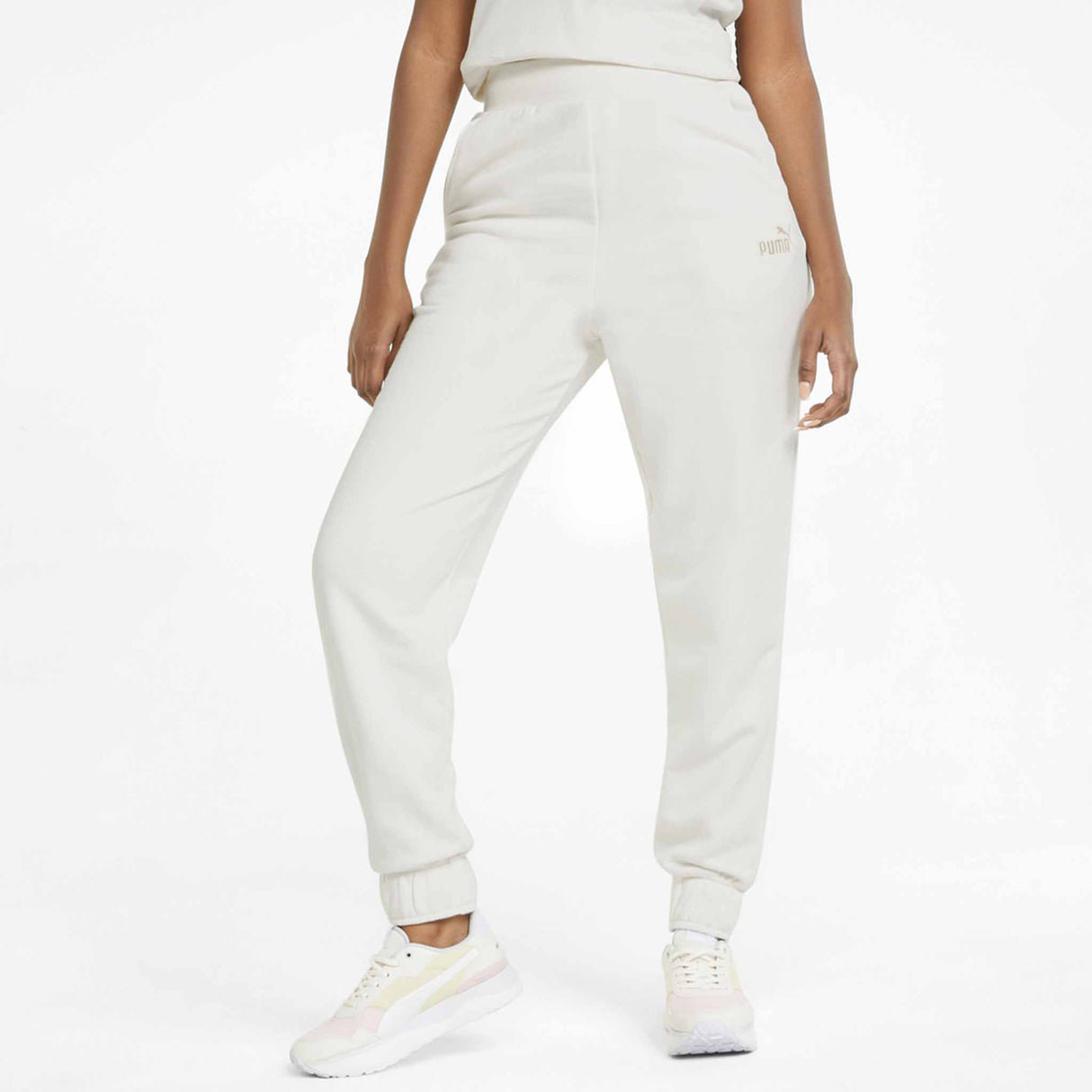 Puma Essential+ Embroidery High-Waist pantalon taille haute femme - No Color