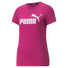 T-shirt Puma Essentials Logo Tee à manches courtes pour femme Festival Fuchsia