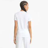 T-shirt Puma Essential Logo Tee blanc femme dos live