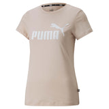 T-shirt Puma Essentials Logo Tee à manches courtes pour femme rose quartz