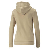 Sweatshirt à capuche Puma Essential Logo Hoodie Fleece pour femme sable dos