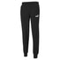 Pantalon style jogger coton ouaté noir pour homme Puma Essential Logo