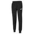 Pantalon style jogger coton ouaté noir pour homme Puma Essential Logo