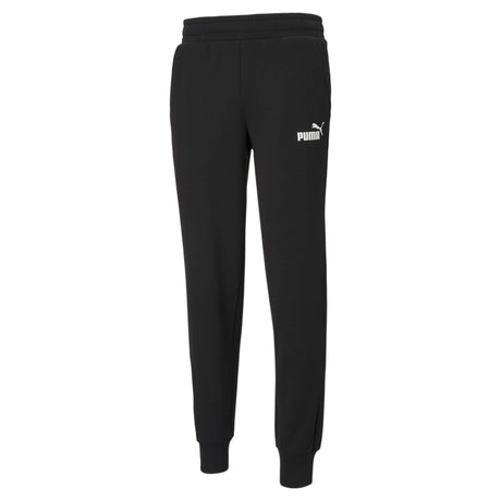 Pantalon style jogger coton ouaté noir pour homme Puma Essential Logo