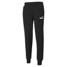 Pantalon style jogger coton ouaté noir pour homme Puma Essential Logo