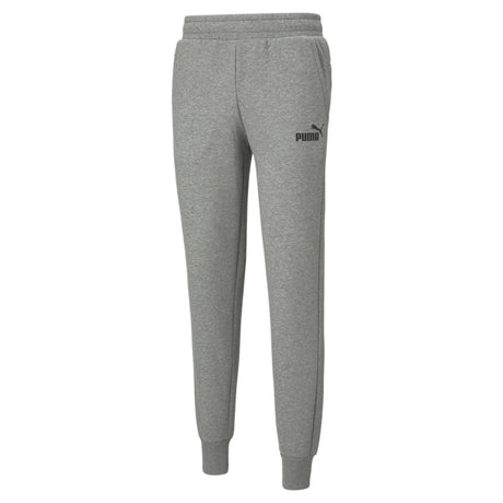 Pantalon style jogger coton ouaté gris pour homme Puma Essential Logo