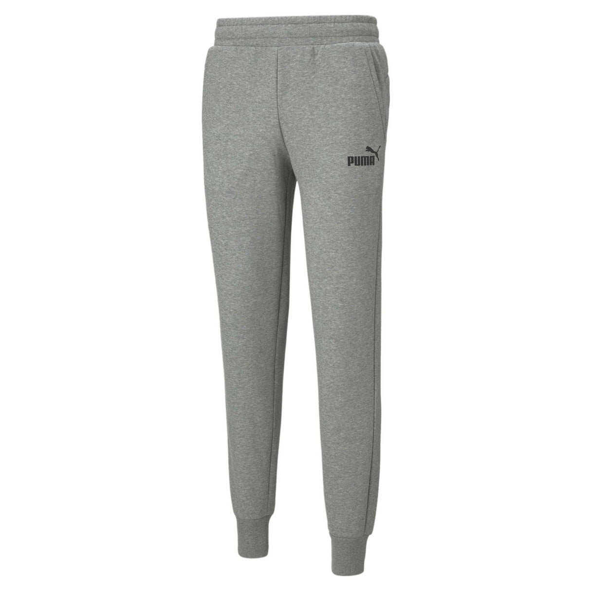 Pantalon style jogger coton ouaté gris pour homme Puma Essential Logo