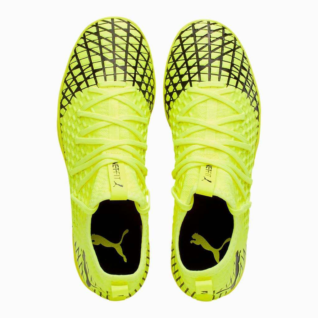 Puma Future 4.3 Netfit IT chaussures de soccer interieur jaune noir tige