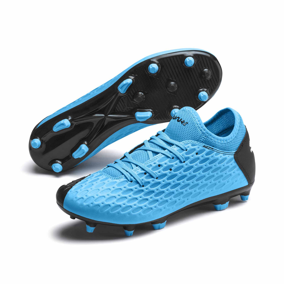 Puma Future 5.4 Netfit FG/AG chaussures de soccer a crampons - Bleu / Noir