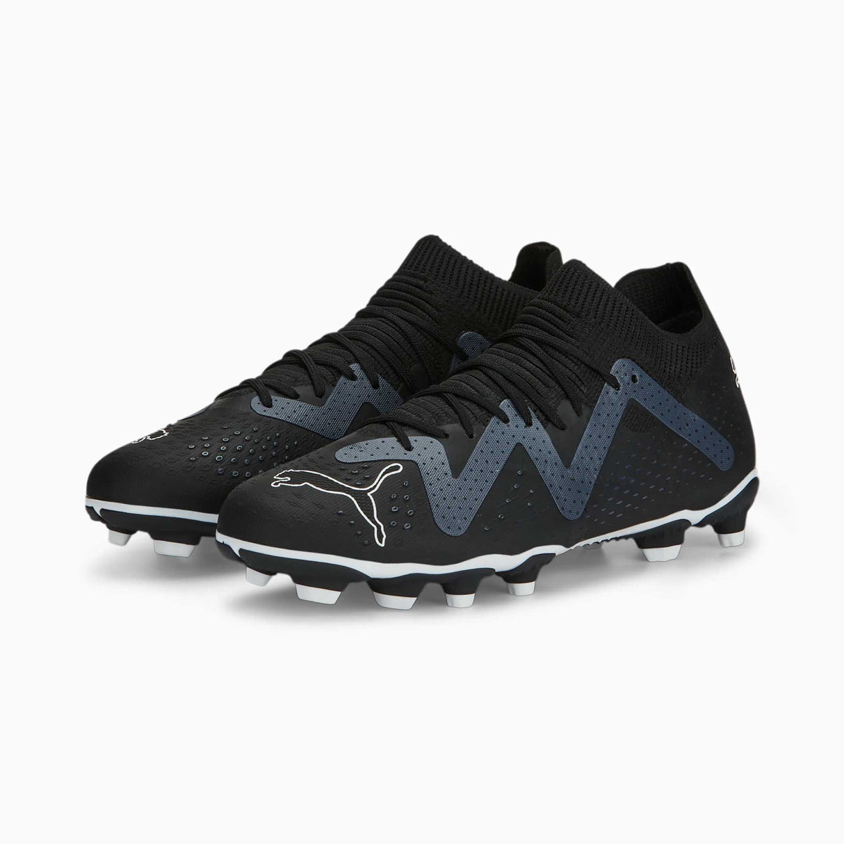 Souliers de soccer Puma Future Match FG/AG junior paire- black/ white