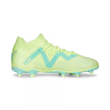 Souliers de soccer Puma Future Match FG/AG junior lateral - Fast Yellow / Puma Black / Electric Peppermint