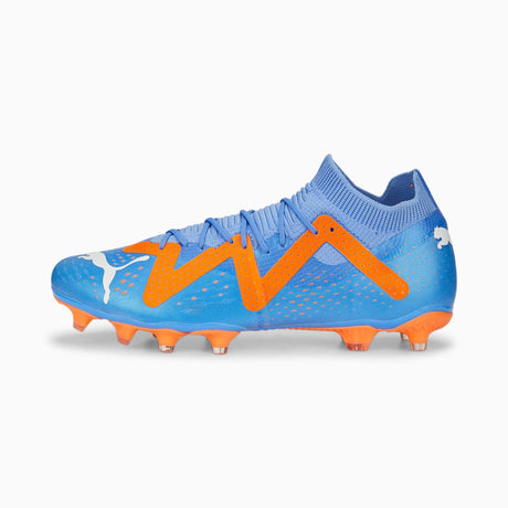 Soulier de soccer Puma Future Match FG/AG adulte -Blue Glimmer / Puma White / Ultra Orange