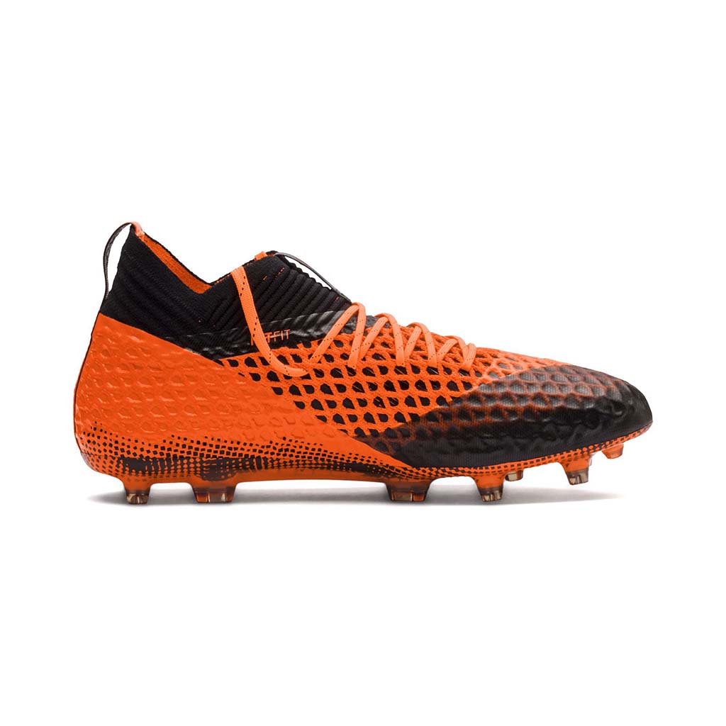 Puma Future 2.1 Netfit FG/AG chaussure de soccer orange noir lv
