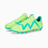 Puma Future Play FG/AG souliers soccer enfant paire- yellow / black / electric peppermint