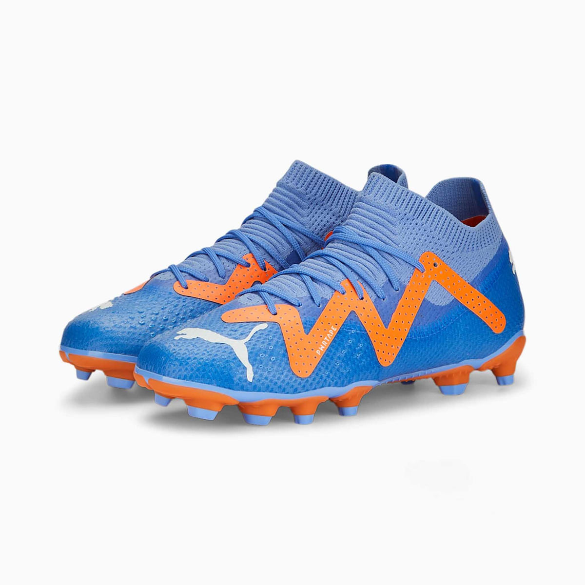Puma Future Pro FG/AG chaussures de soccer à crampons enfant paire- blue glimmer white orange