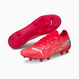 Puma Ultra 1.3 W FG/AG chaussures de soccer pour femme - Sunblaze / Puma White / Elektro Aqua - Paire
