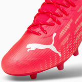 Puma Ultra 1.3 W FG/AG chaussures de soccer pour femme - Sunblaze / Puma White / Elektro Aqua - vue de près