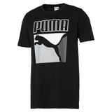 T-shirt Puma Graphic Box Logo manches courtes pour homme noir
