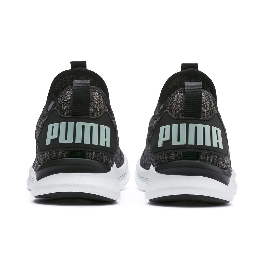 Puma Ignite Flash Evoknit chaussure d&#39;entrainement noir charcoal aqua rv