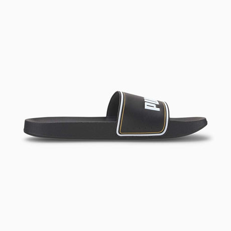 Sandales Puma Leadcat FTR noir blanc or lateral
