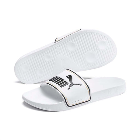 Sandales Puma Leadcat FTR blanc noir or paire