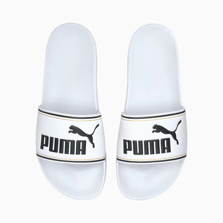 Sandales Puma Leadcat FTR blanc noir or