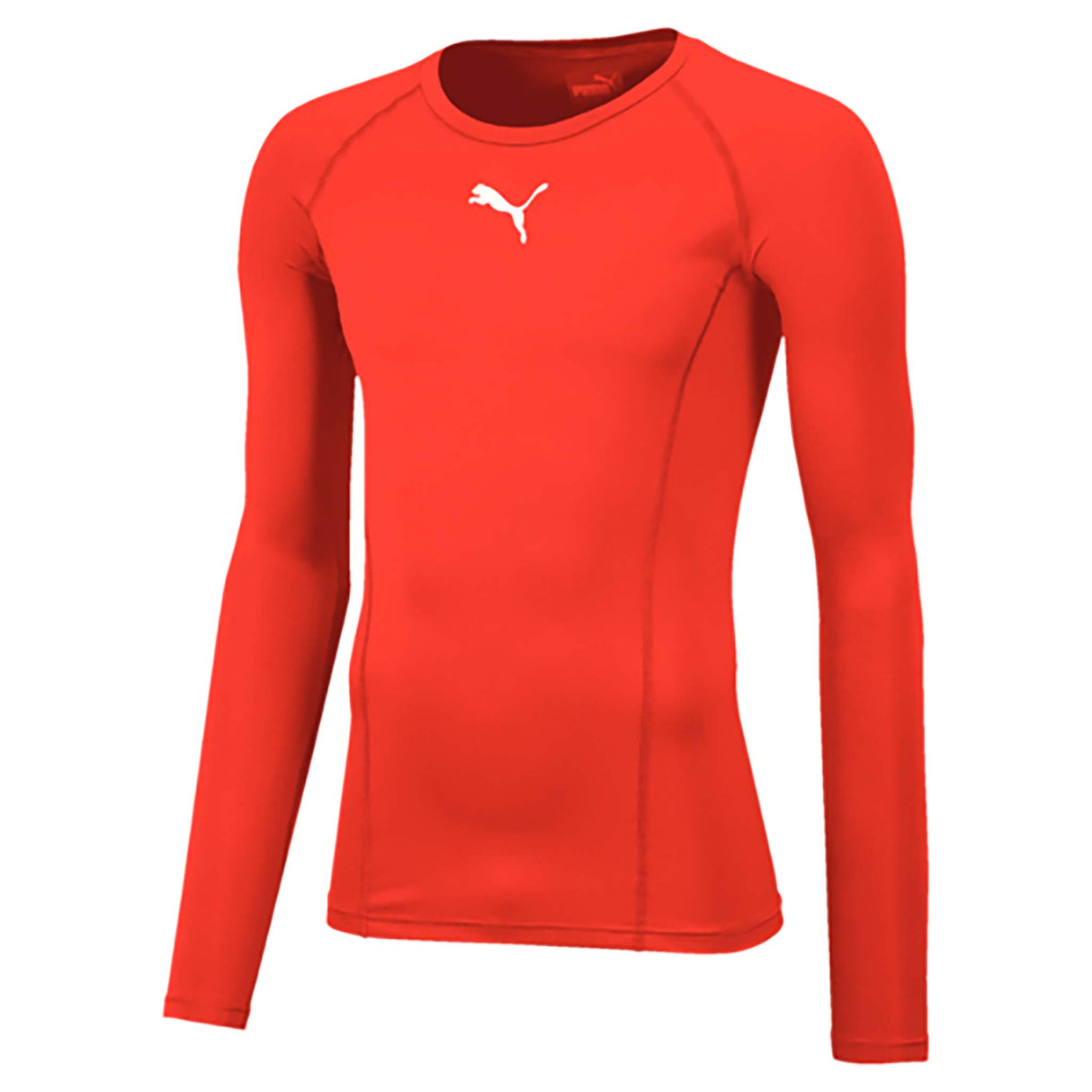 de compression Puma Liga Baselayer à manches longues junior rouge