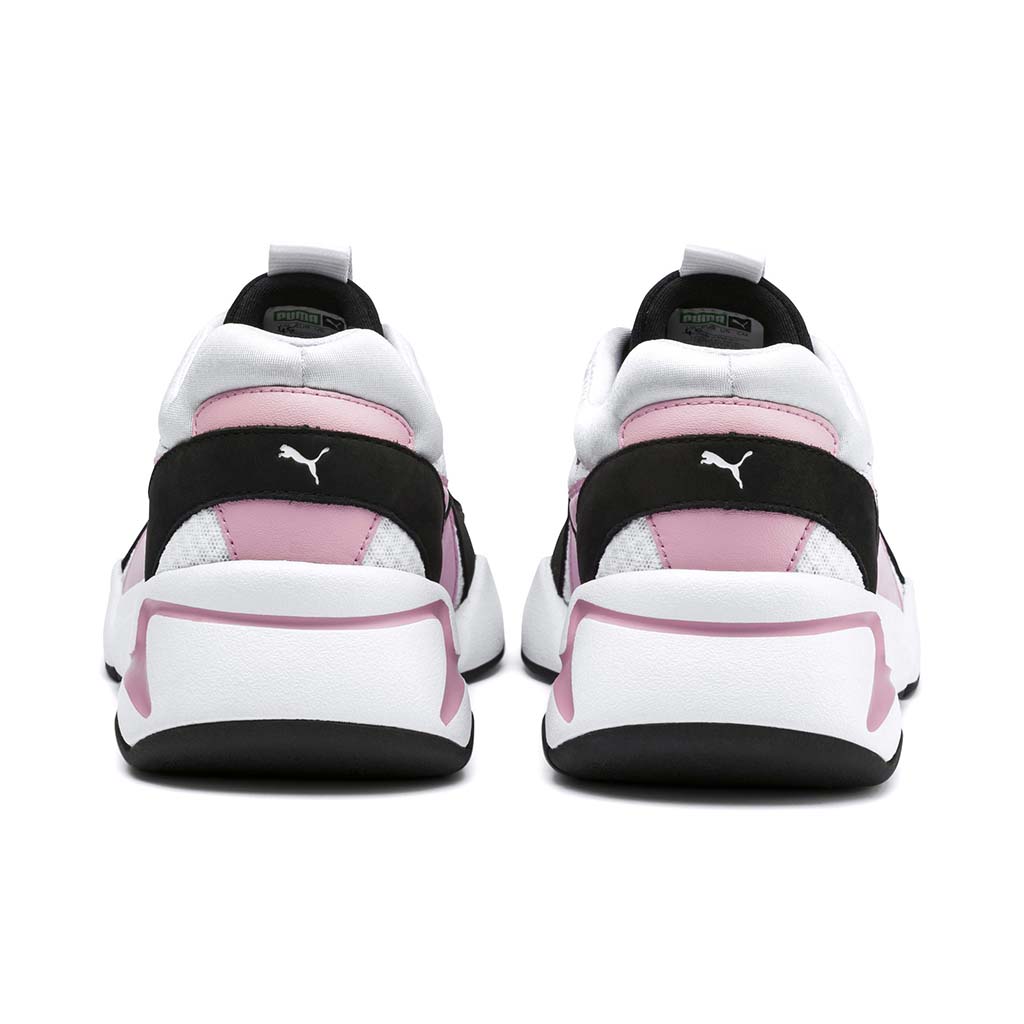 Puma Nova 90&#39;s Bloc chaussure espadrille femme blanc rose rv