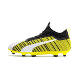 Puma One 5.3 FG souliers de soccer a crampon blanc noir jaune