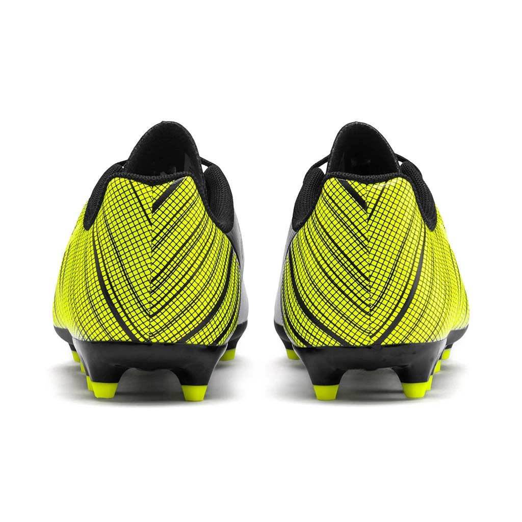 Puma One 5.4 FG chaussure de soccer enfant blanc jaune noir rv