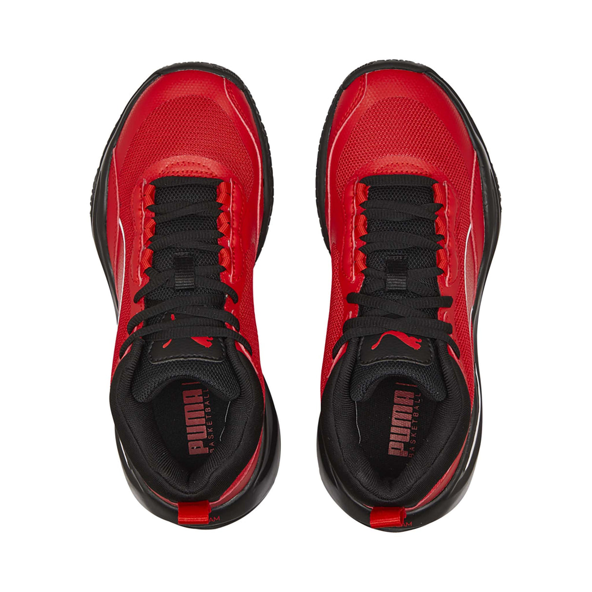 Puma Playmaker Pro chaussures de basketball enfant empeigne- rouge / noir