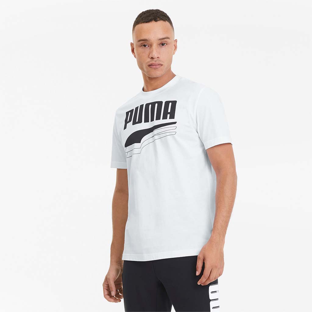 Puma Rebel Bold t-shirt pour homme blanc live