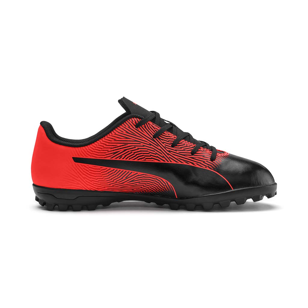 Puma Spirit II TT junior turf soccer shoes black red lv