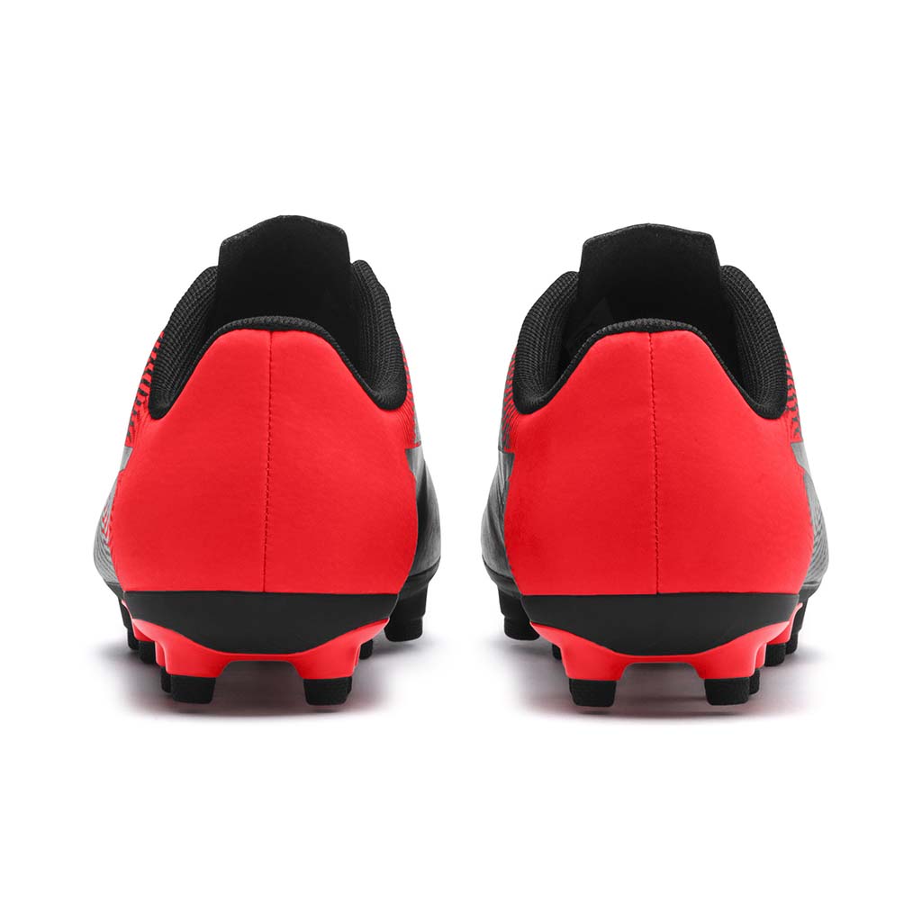 Puma Spirit II FG Junior chaussure de soccer enfant noir rouge rv