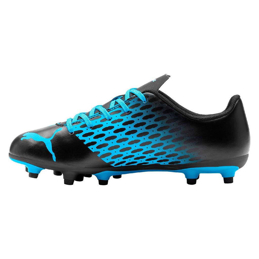 Puma Spirit III FG Junior chaussure de soccer enfant noir bleu lat
