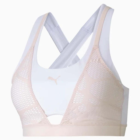 Puma Studio Lace Strappy Bra Rosewater