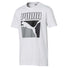 T-shirt Puma Graphic Box Logo manches courtes blanc pour homme