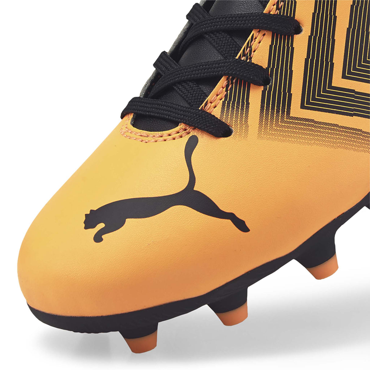 Puma Tacto II FG/AG Junior souliers soccer crampons orange noir enfant pointe