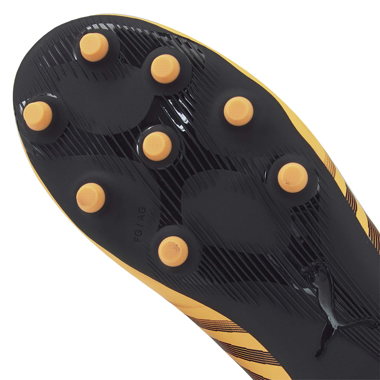 Puma Tacto II FG/AG Junior souliers soccer crampons orange noir enfant details