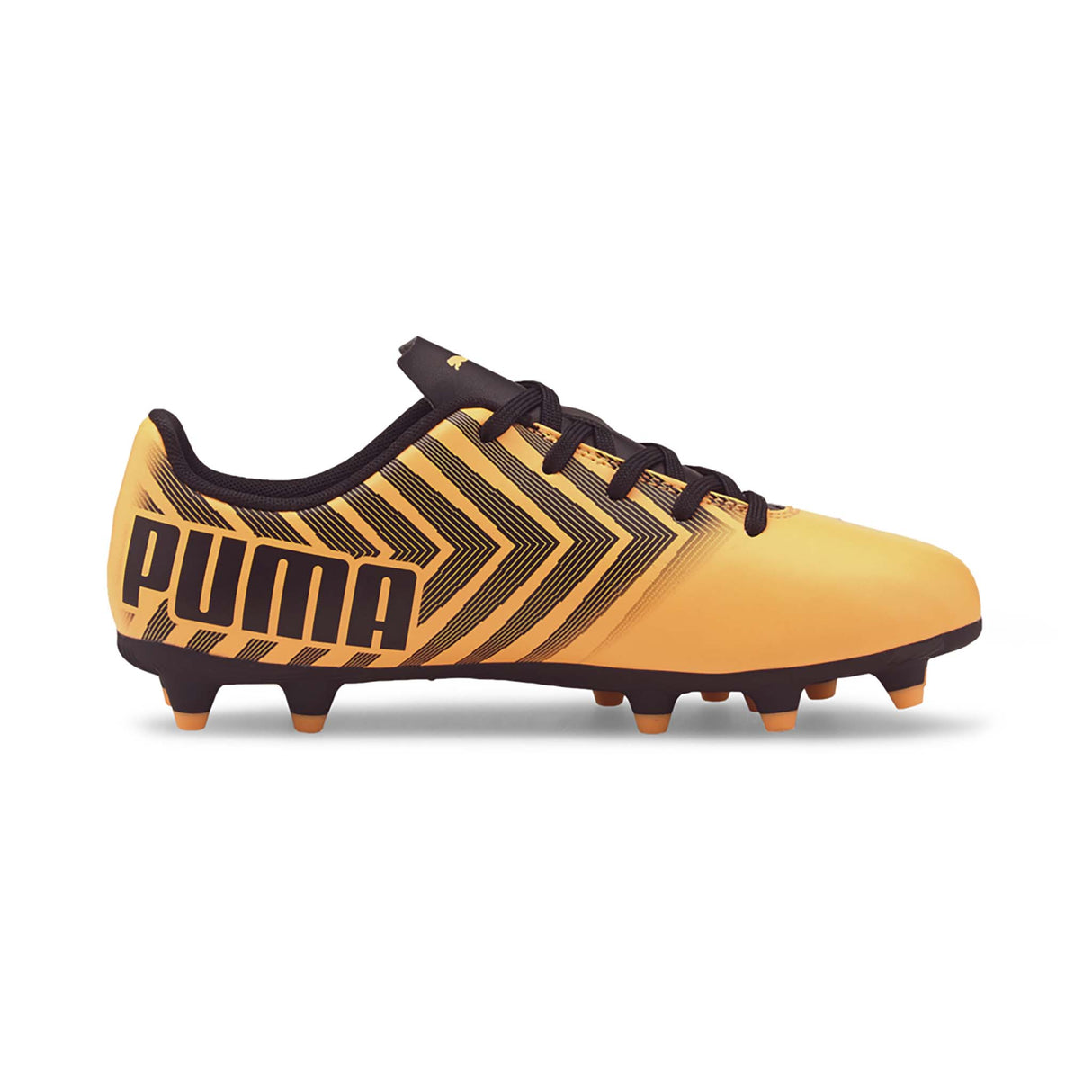 Puma Tacto II FG/AG Junior souliers soccer crampons orange noir enfant lateral