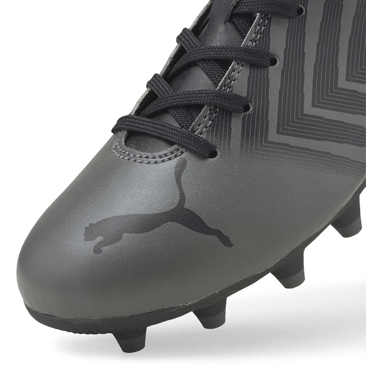 Puma Tacto II FG/AG Junior souliers soccer crampons gris noir enfant pointe