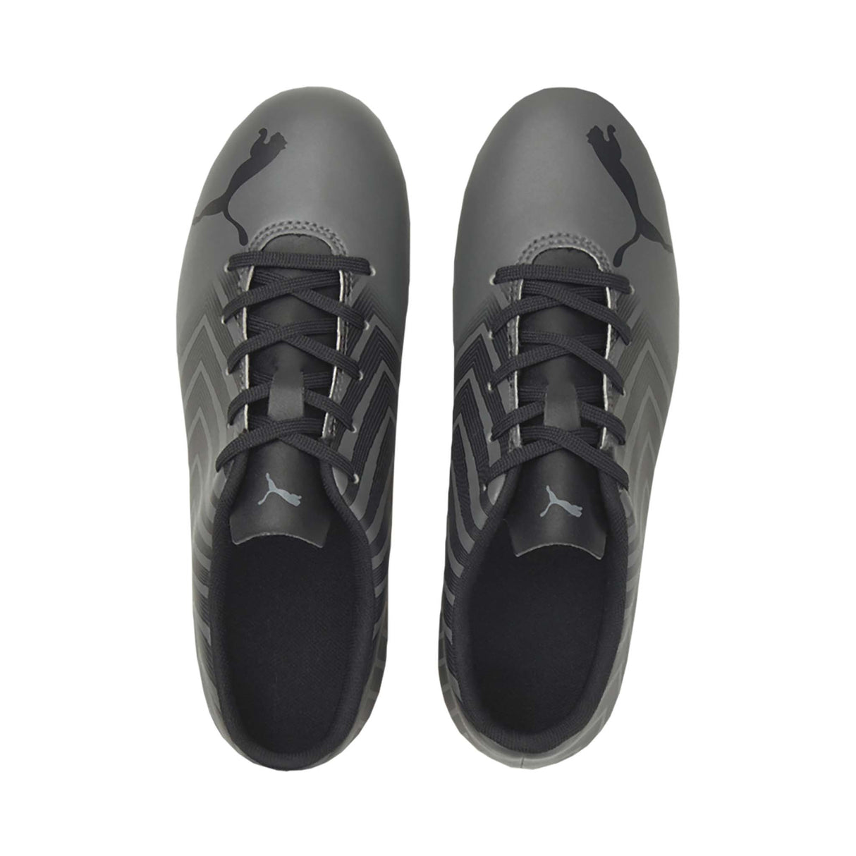 Puma Tacto II FG/AG Junior souliers soccer crampons gris noir enfant empeigne