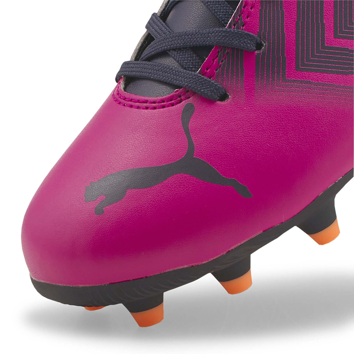 Puma Tacto II FG/AG Junior souliers soccer crampons rose noir enfant pointe