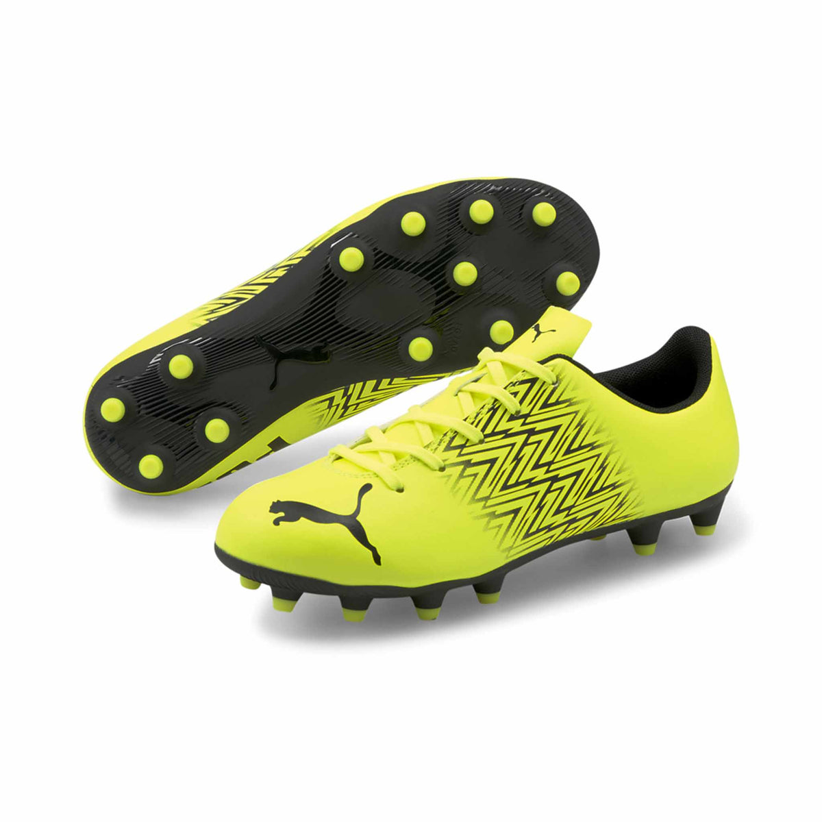 Puma Tacto FG/AG Junior chaussures de soccer enfant Jaune / Noir paire