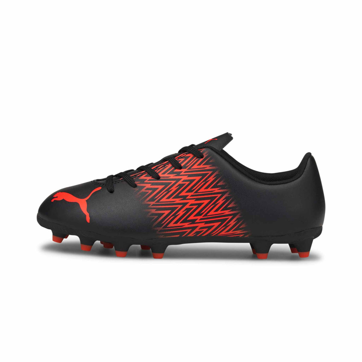 Puma Tacto FG/AG Junior chaussures de soccer enfant Noir / Rouge