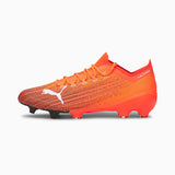 Souliers de soccer Puma Ultra 1.1 FG orange et noir